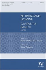 Ne Irascaris Domine SATBB choral sheet music cover